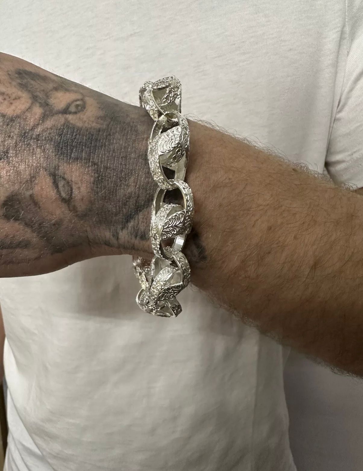 Silver Tulip Bracelet 15mm
