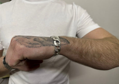 Silver Chaps Curb Bracelet 14.5mm