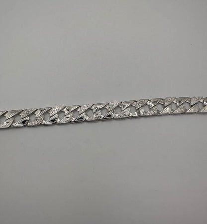 Silver Chaps Curb Bracelet 14.5mm