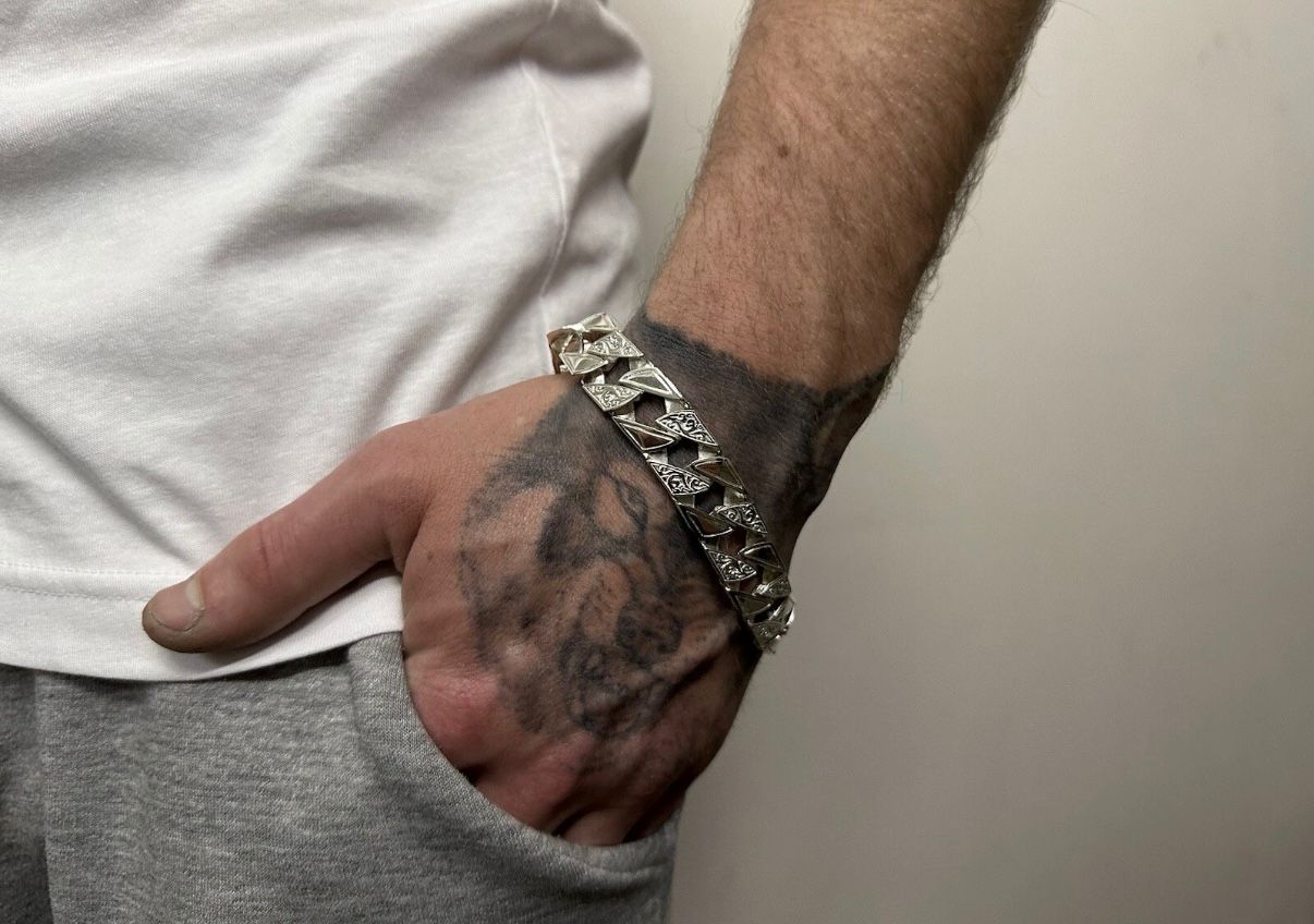 Silver Chaps Curb Bracelet 14.5mm