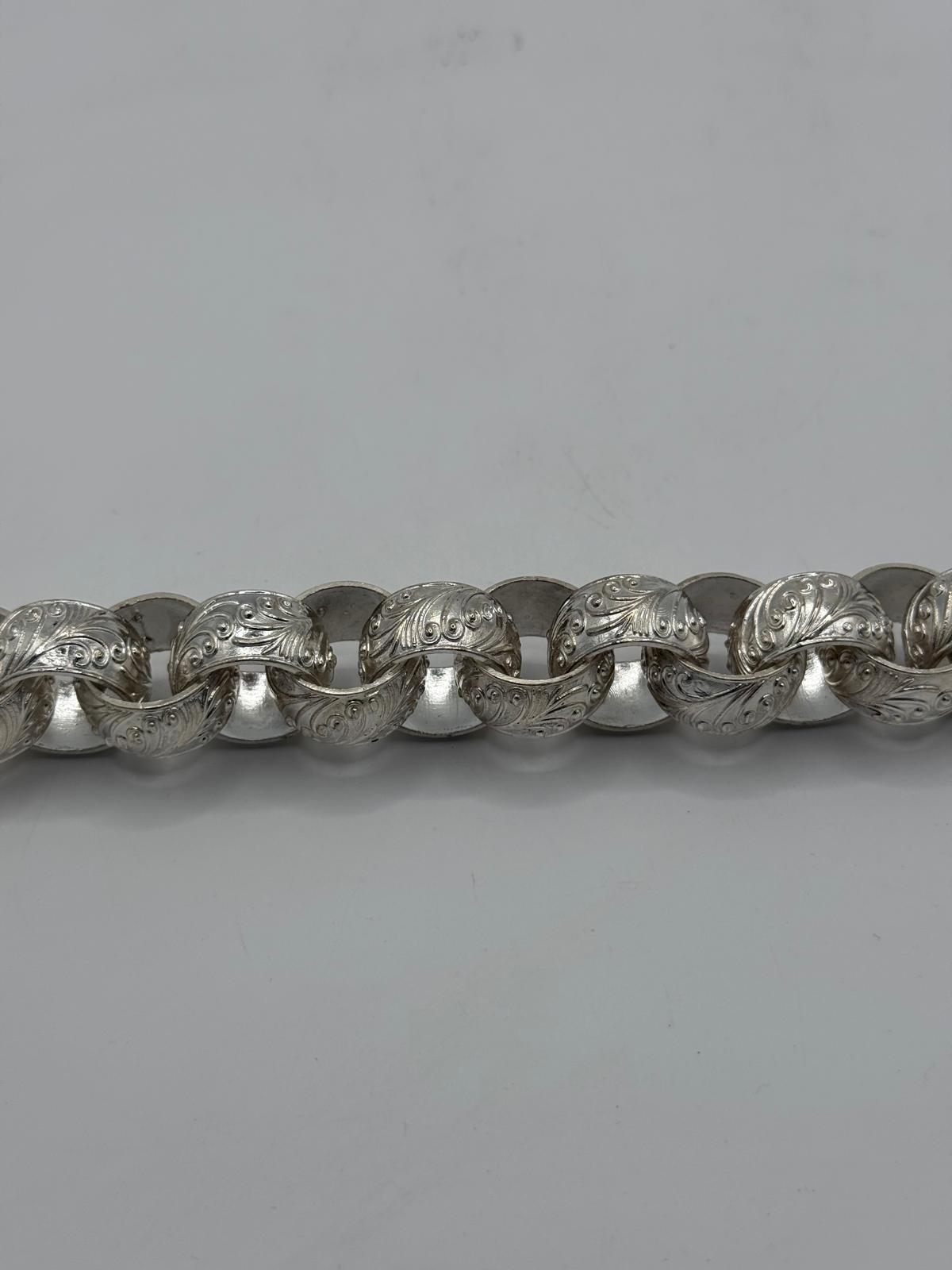 Silver Belcher Bracelet - 21mm