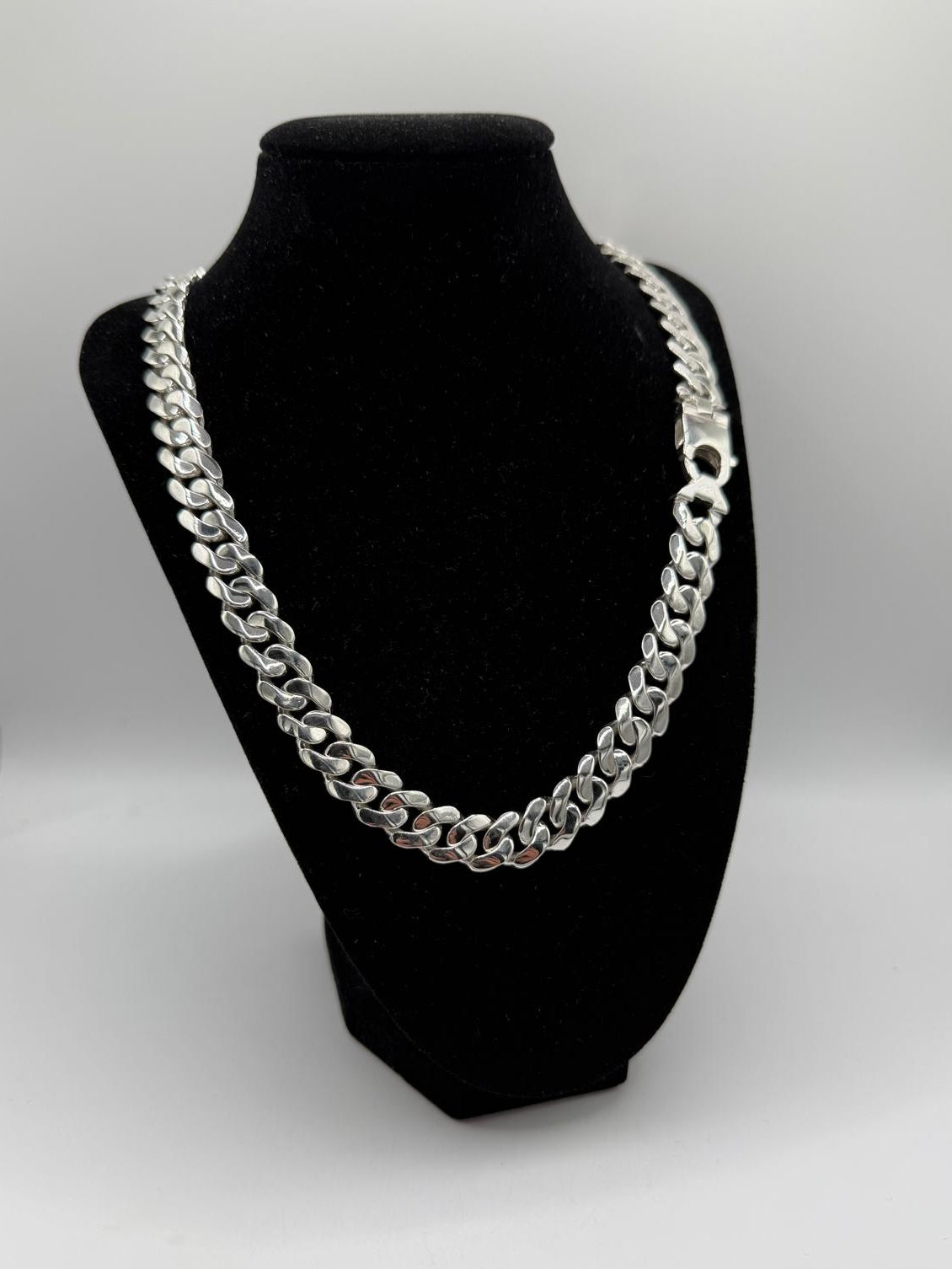 Silver Curb Chain 13mm