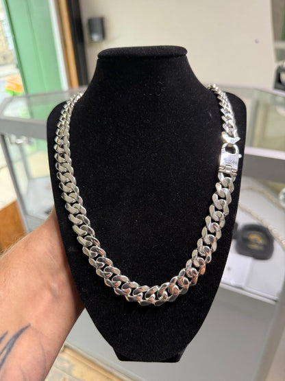 Silver Curb Chain 13mm