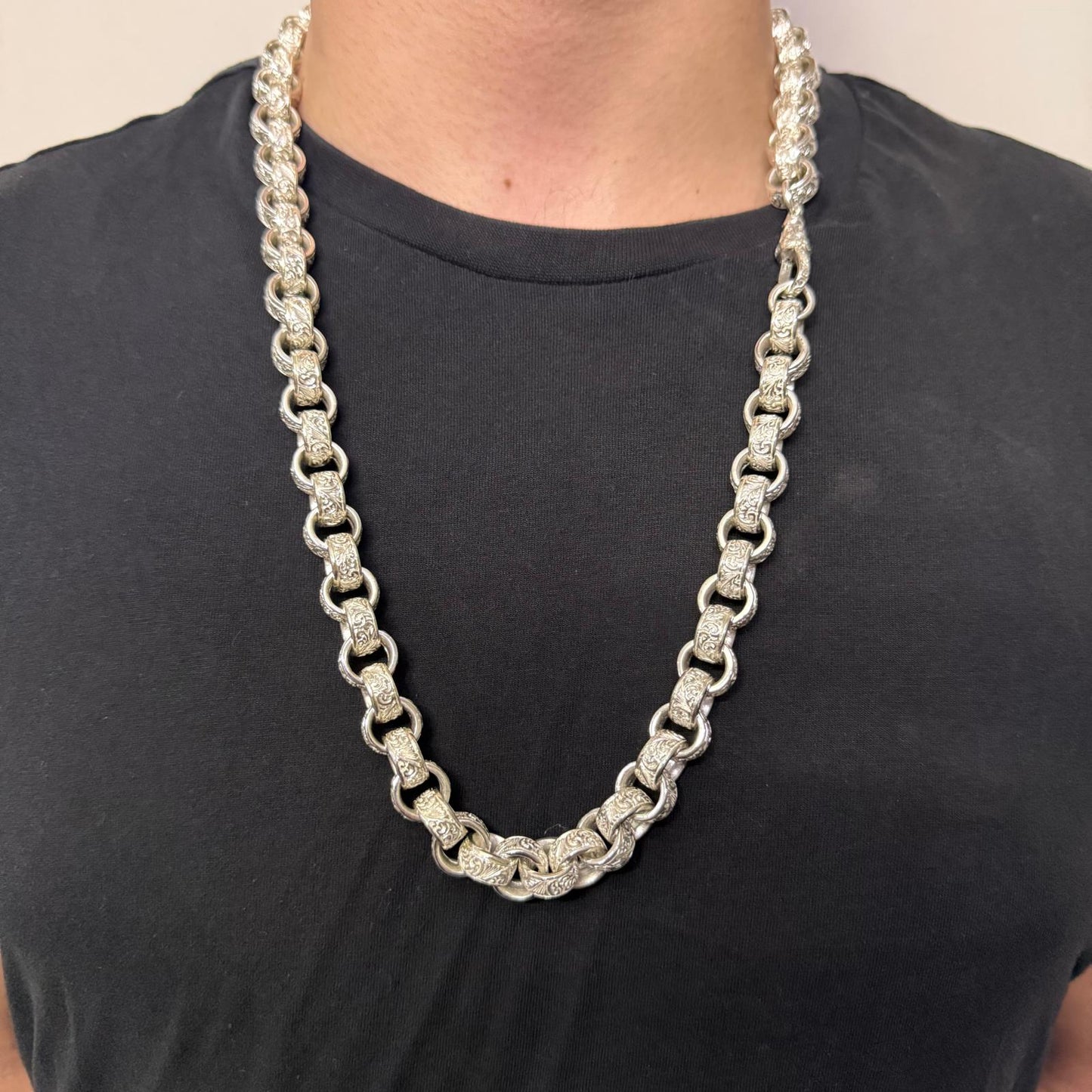 Silver Belcher Chain - 13.5mm