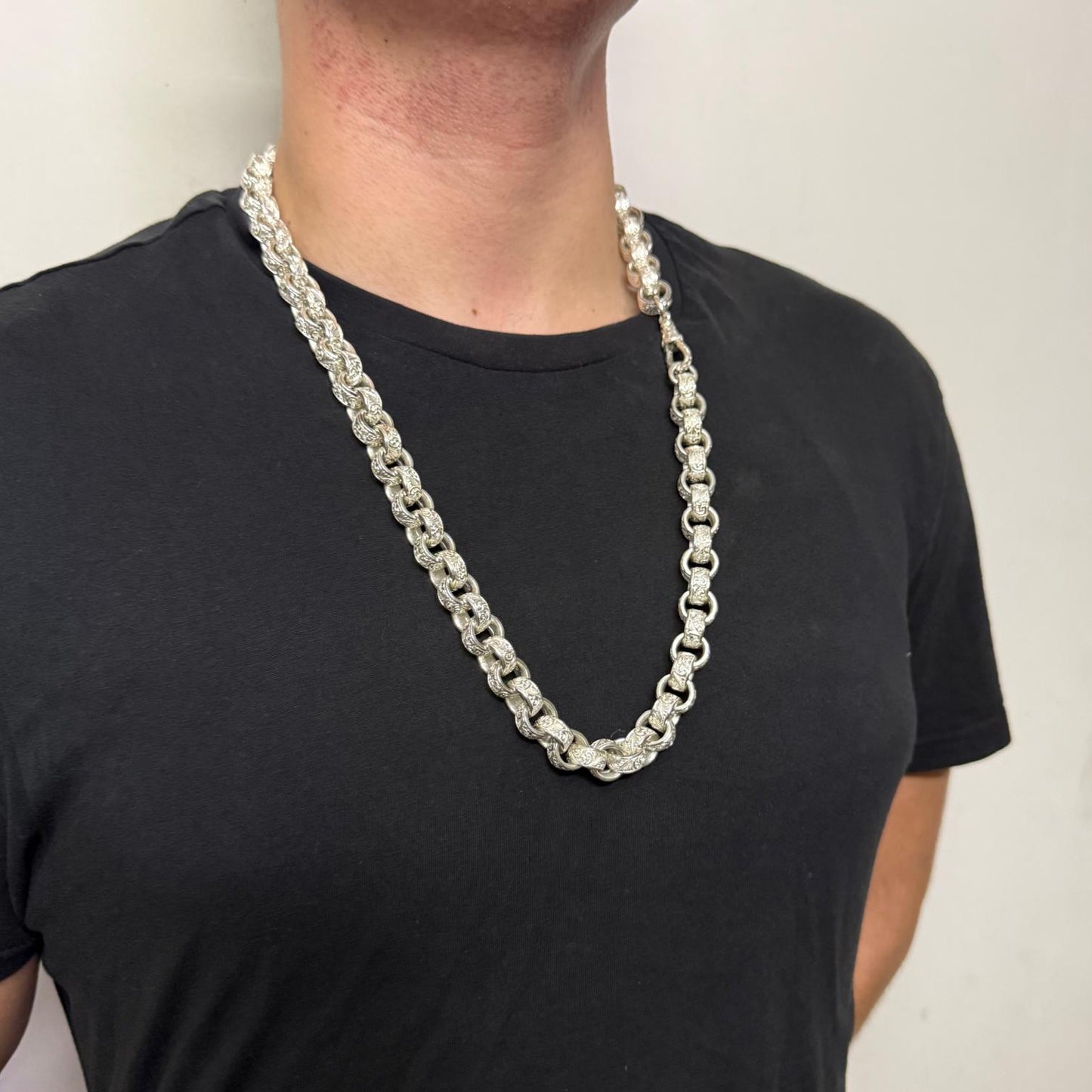 Silver Belcher Chain - 13.5mm